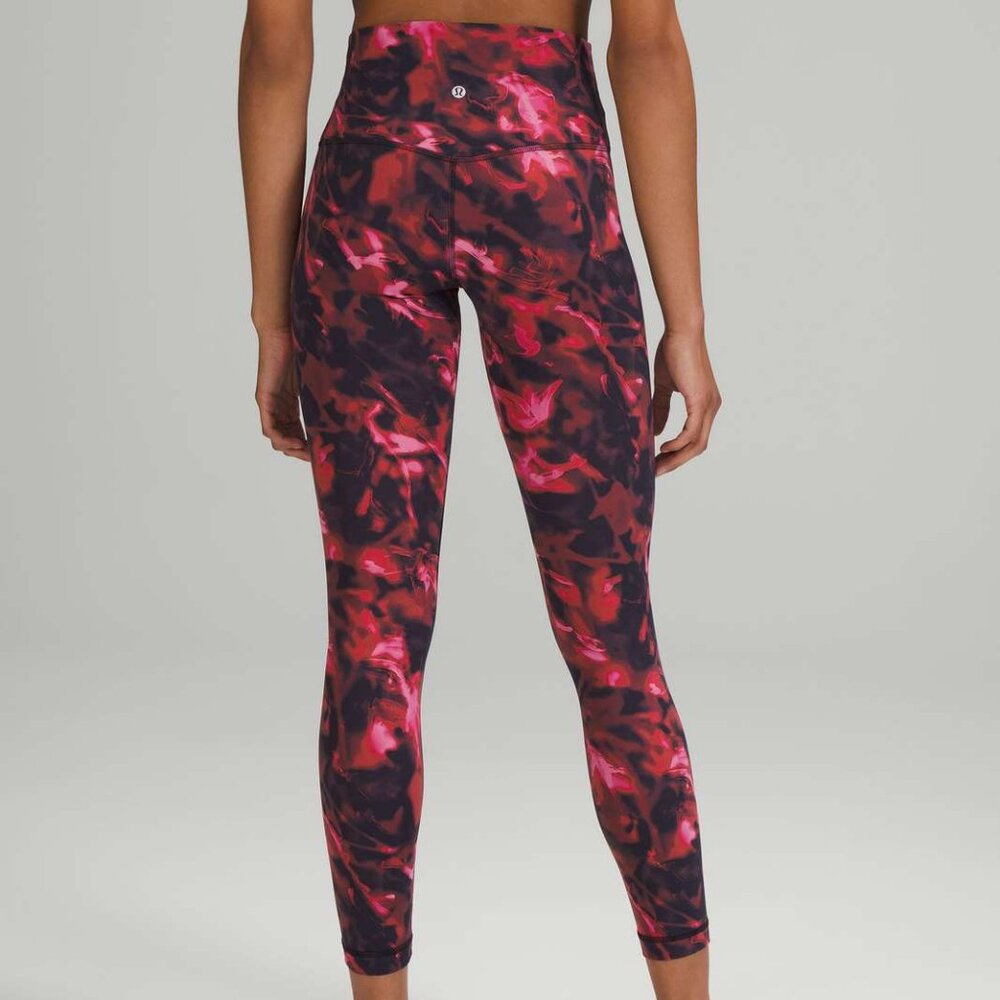 Lululemon Align High-Rise Pant 25" Intensity Pink Blossom Multi Renewed Size 14